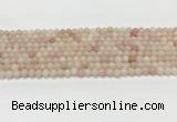 COP1820 15.5 inches 4mm round Chinese pink opal gemstone beads wholesale