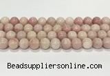 COP1824 15.5 inches 12mm round Chinese pink opal gemstone beads wholesale