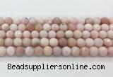 COP1850 15.5 inches 10mm faceted round pink opal gemstone beads wholesale