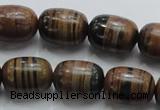 COP208 15.5 inches 13*18mm egg-shaped natural brown opal gemstone beads