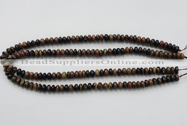 COP226 15.5 inches 5*8mm rondelle natural brown opal gemstone beads