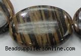 COP235 15.5 inches 30*40mm oval natural brown opal gemstone beads