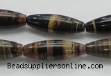 COP242 15.5 inches 10*30mm rice natural brown opal gemstone beads