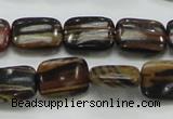 COP249 15.5 inches 12*16mm rectangle natural brown opal gemstone beads