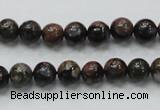 COP265 15.5 inches 8mm round natural grey opal gemstone beads