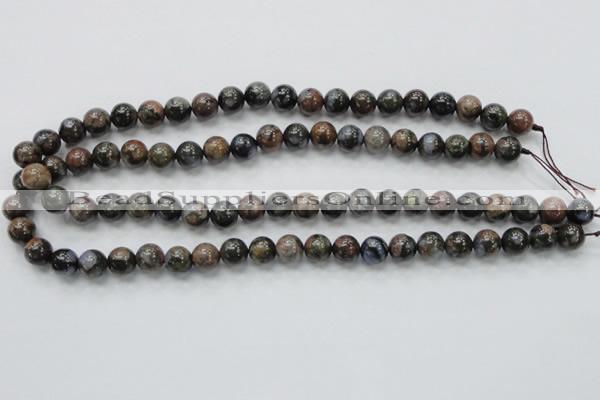 COP266 15.5 inches 10mm round natural grey opal gemstone beads