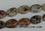 COP315 15.5 inches 10*14mm oval brandy opal gemstone beads wholesale