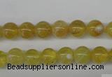 COP332 15.5 inches 8mm round yellow opal gemstone beads wholesale