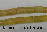 COP338 15.5 inches 8*11mm tube yellow opal gemstone beads