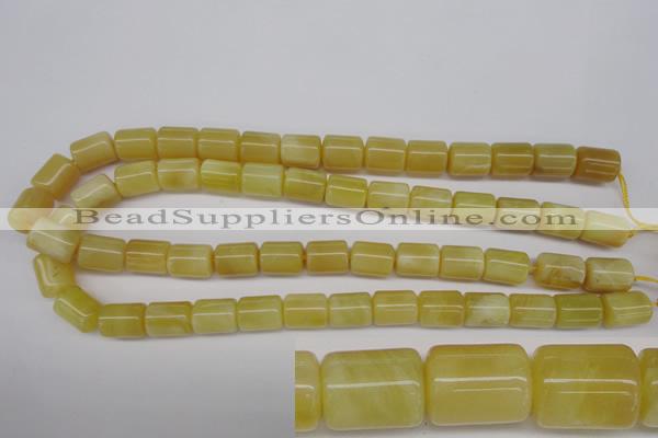 COP340 15.5 inches 10*14mm tube yellow opal gemstone beads