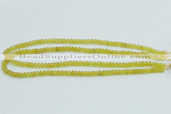 COP350 15.5 inches 4*6mm rondelle yellow opal gemstone beads wholesale