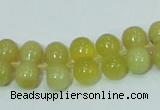 COP355 15.5 inches 8*16mm bone shape yellow opal gemstone beads