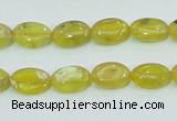 COP361 15.5 inches 9*12mm oval yellow opal gemstone beads wholesale