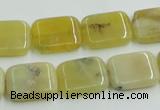 COP373 15.5 inches 13*18mm rectangle yellow opal gemstone beads