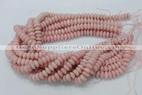 COP408 15.5 inches 5*10mm rondelle Chinese pink opal gemstone beads