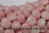 COP413 15.5 inches 10mm flat round Chinese pink opal gemstone beads