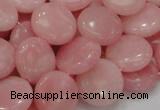 COP415 15.5 inches 15mm flat round Chinese pink opal gemstone beads