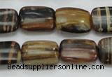 COP432 15.5 inches 13*18mm rectangle natural brown opal gemstone beads