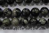 COP454 15.5 inches 10mm round natural grey opal gemstone beads