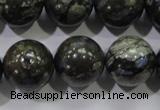 COP458 15.5 inches 18mm round natural grey opal gemstone beads