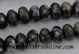 COP498 15.5 inches 5*8mm faceted rondelle natural grey opal beads