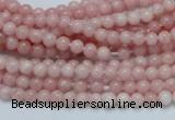 COP50 15.5 inches 4mm round natural pink opal gemstone beads