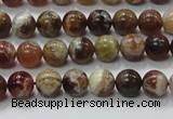 COP501 15.5 inches 8mm round natural red opal gemstone beads