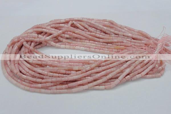 COP58 15.5 inches 4*7mm column natural pink opal gemstone beads