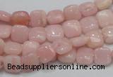 COP67 15.5 inches 8*8mm square natural pink opal gemstone beads