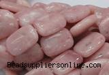 COP69 15.5 inches 10*14mm rectangle natural pink opal gemstone beads