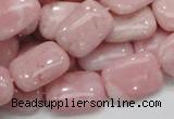 COP70 15.5 inches 13*18mm rectangle natural pink opal gemstone beads