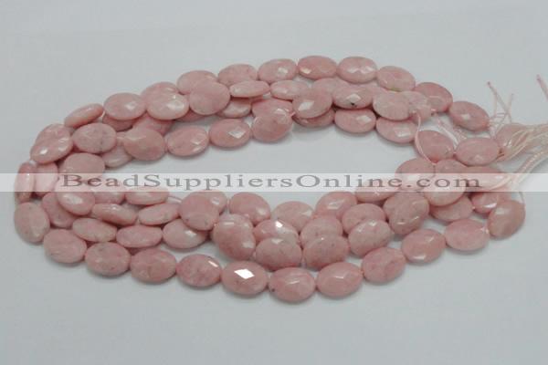 COP72 15.5 inches 13*18mm faceted oval natural pink opal beads