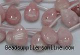 COP73 15.5 inches 10*14mm flat teardrop natural pink opal beads