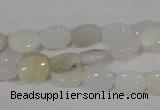 COP906 15.5 inches 8*10mm oval natural white opal gemstone beads