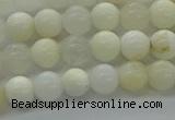 COP921 15.5 inches 6mm round white opal gemstone beads