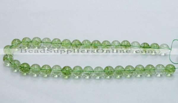 COQ02 16 inches 12mm round dyed olive quartz beads wholesale