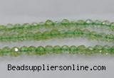 COQ10 16 inches 4mm faceted round dyed olive quartz beads wholesale