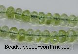 COQ20 16 inches 5*10mm rondelle dyed olive quartz beads wholesale