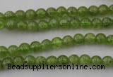 COQ52 15.5 inches 6mm round natural olive quartz beads wholesale