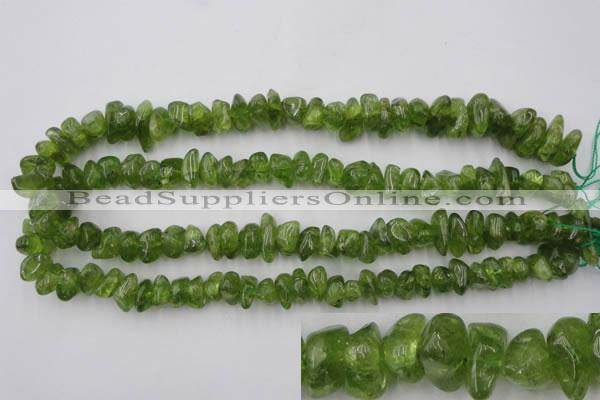 COQ64 15.5 inches 8*12mm natural olive quartz chips beads wholesale