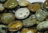 COS05 15.5 inches 12*16mm oval ocean stone beads wholesale