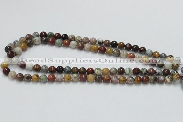 COS39 15.5 inches 8mm round ocean stone beads wholesale