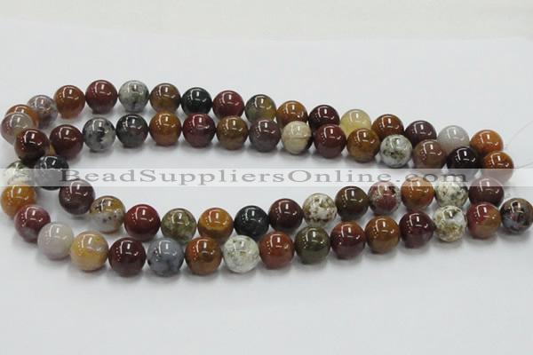 COS41 15.5 inches 12mm round ocean stone beads wholesale