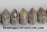 COT08 15.5 inches 10*20mm rondelle osmanthus stone beads