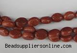 COV03 15.5 inches 6*8mm oval goldstone beads wholesale