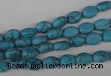 COV06 15.5 inches 6*8mm oval synthetic turquoise beads wholesale