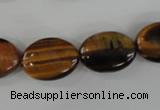 COV128 15.5 inches 13*18mm oval yellow tiger eye beads wholesale