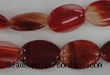 COV129 15.5 inches 13*18mm oval red agate beads wholesale