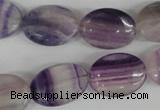 COV135 15.5 inches 13*18mm oval fluorite gemstone beads wholesale