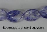 COV143 15.5 inches 13*18mm oval watermelon blue beads wholesale